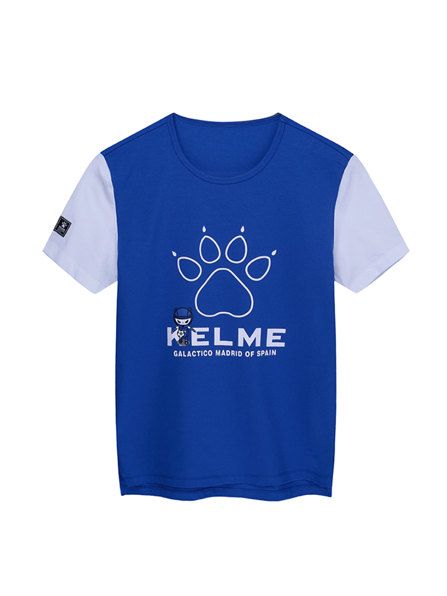 Детская футболка KELME Boys Short Sleeve T-Shirt Blue