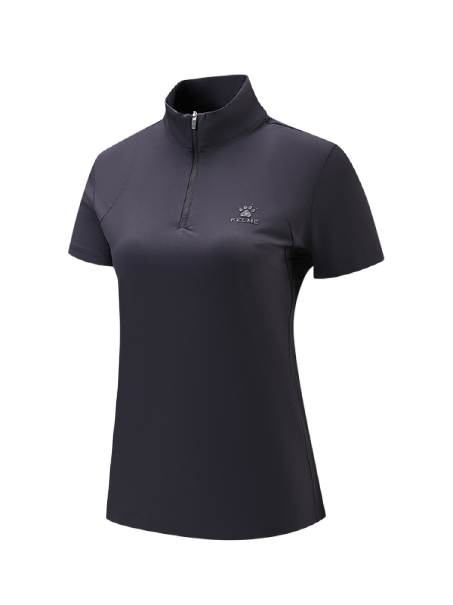 Футболка KELME Half-Open Short-Sleeved T-Shirt Dark Blue