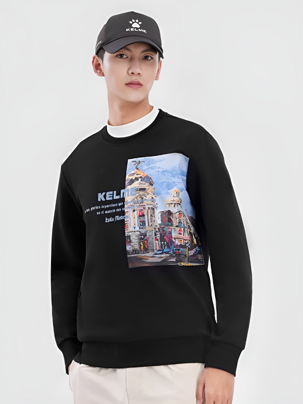 Свитшот KELME Round Neck Sweater Black
