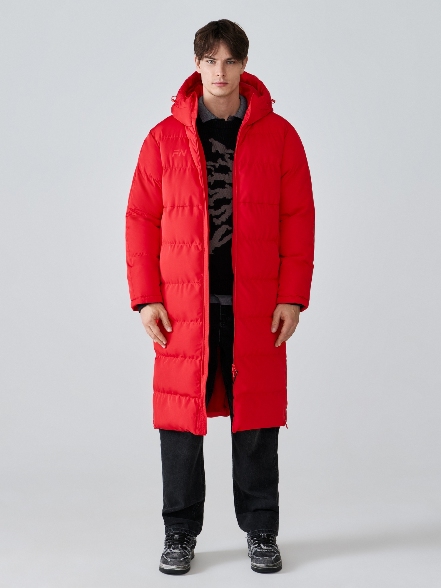 Пуховик FN Snowfall Long Red