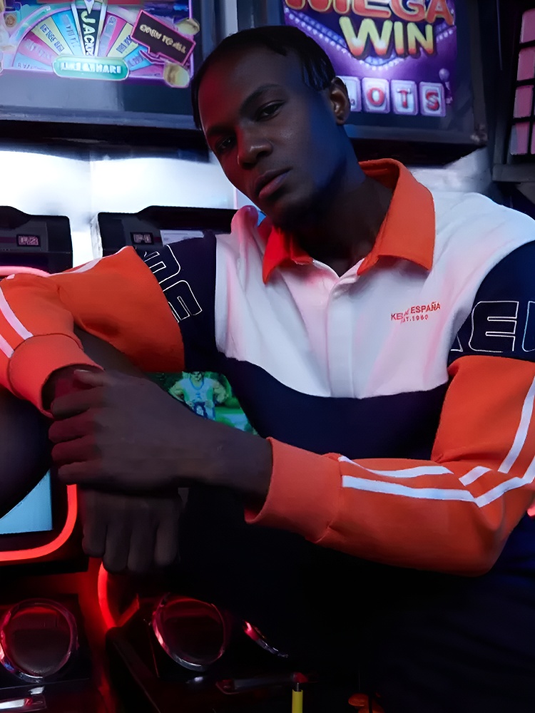 Свитшот KELME Lapel Sweater (Dark Blue/Orange)