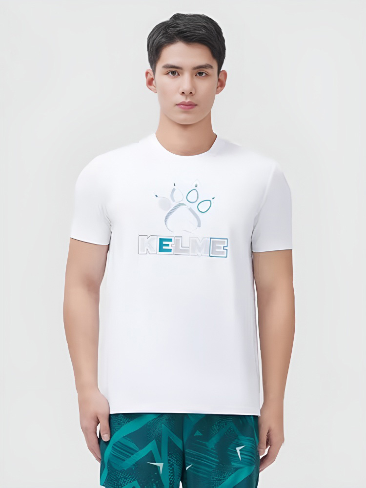Футболка KELME Round Neck Short Sleeve T-Shirt White
