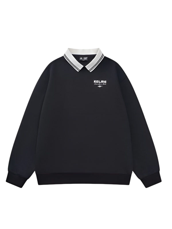 Свитшот KELME Lapel Sweatshirt Black