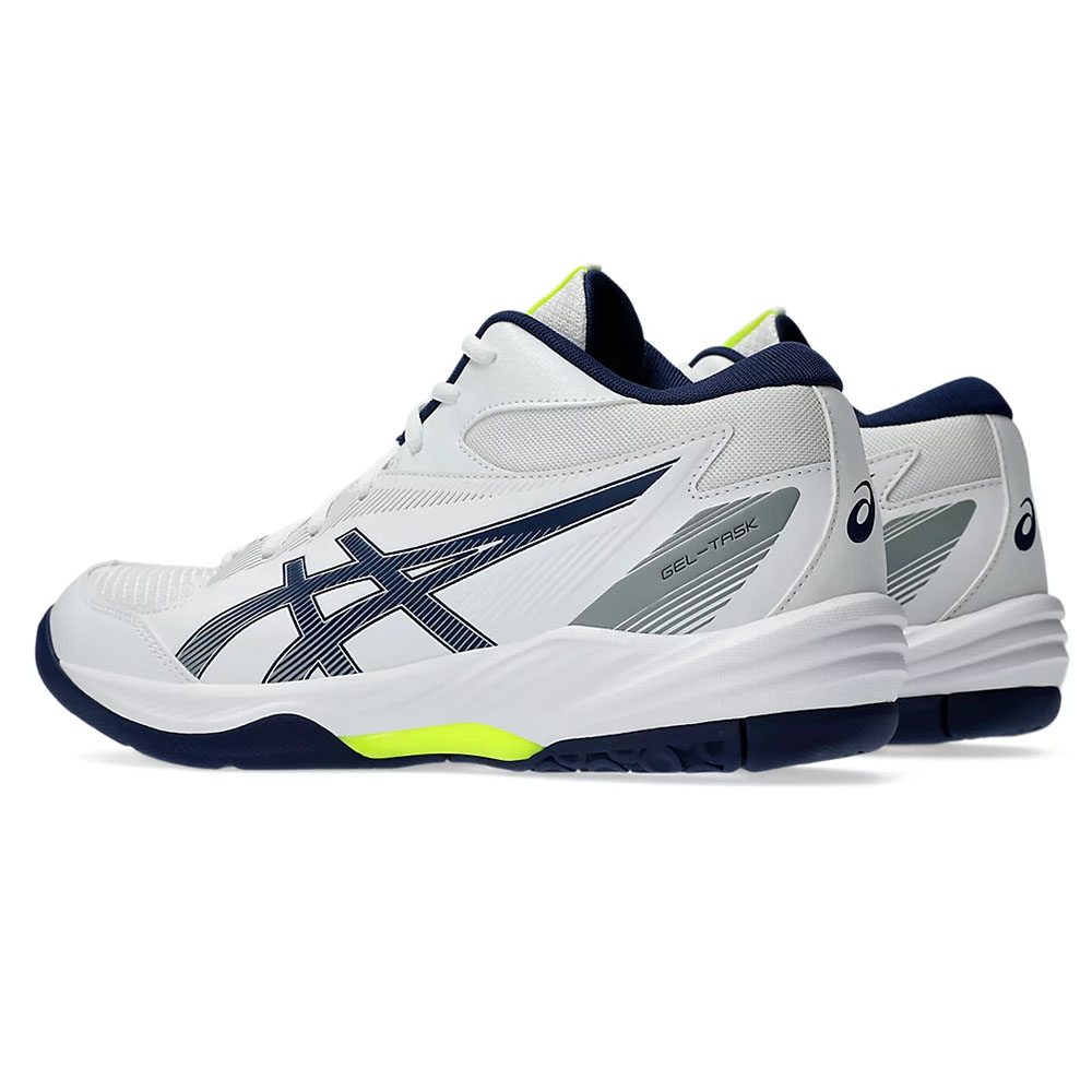 Кроссовки волейб. муж. ASICS Gel-Task MT 4 1071A102 100,р.8,5(рос.40.5),иск.кожа,текстиль,бело-синий