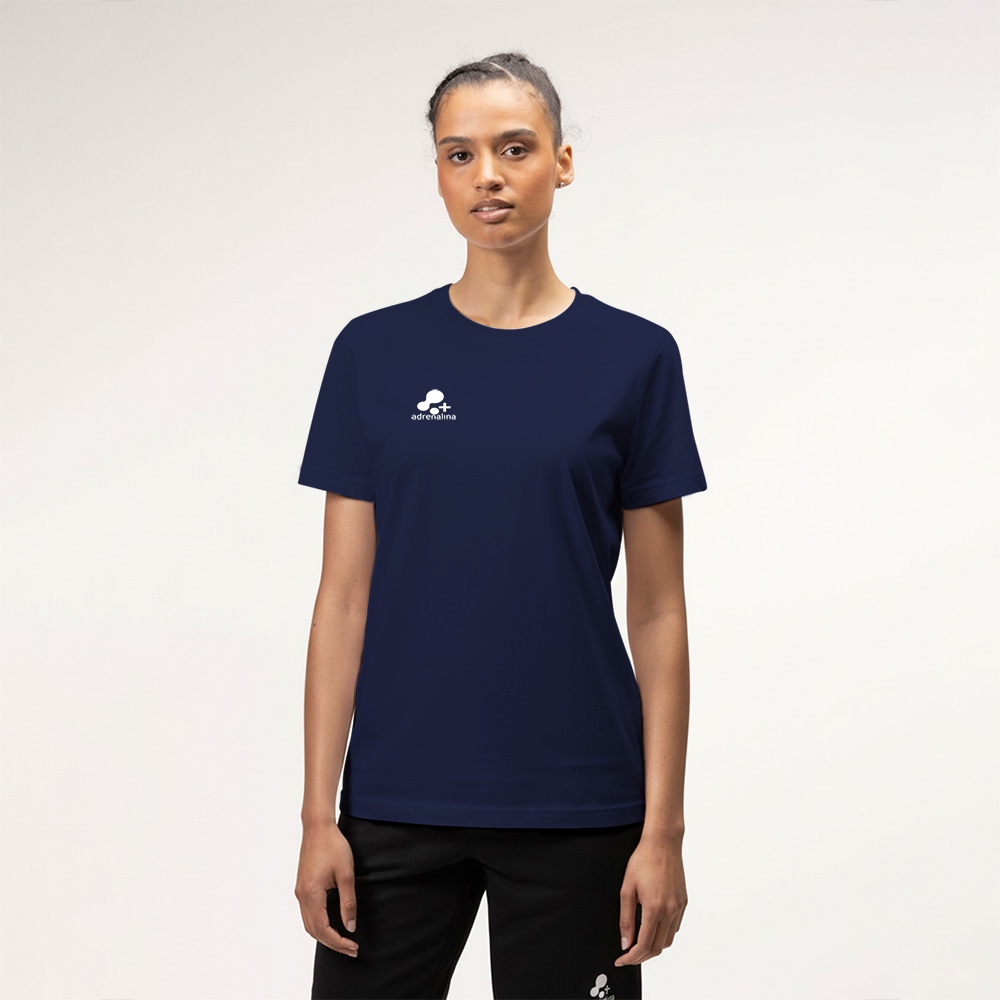 Футболка тренир. +ADRENALINA Arka 1515-036-2XL, р.2XL, полиэстер, хлопок, вискоза,  темно-синий