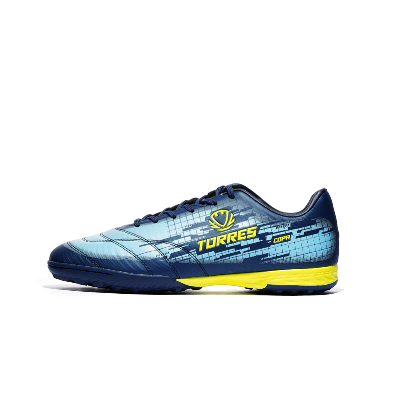 Бутсы футб.(многошиповки) TORRES COPA-J подр. TS234237-736-37, р.37, резина,ПУ,текстиль, сине-голуб.