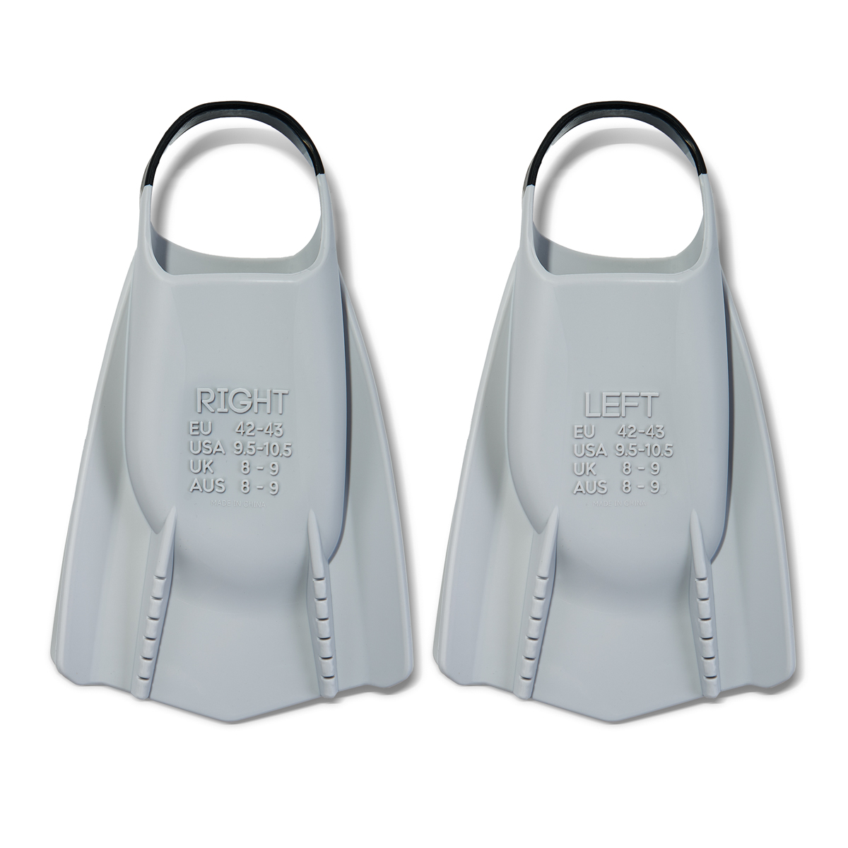 Ласты для бассейна профессиональные TORRES F03, SWF032403GR, р.EU 42-43 (L), серо-черный