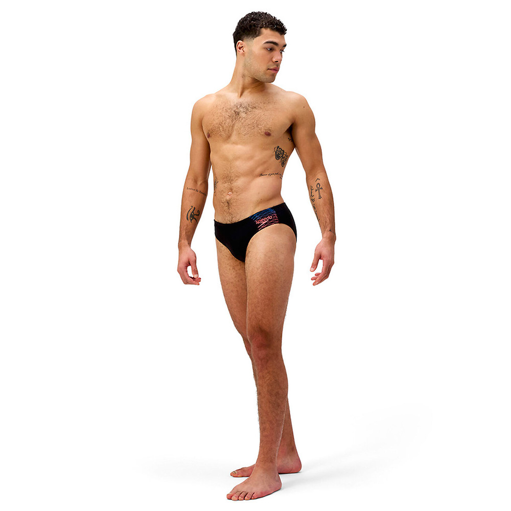 Плавки SPEEDO Medley Logo 7сm Brief, 8-0973918964, р.30 (рос.46), нейлон, эластан, черный