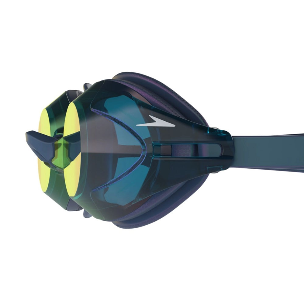 Очки для плав. SPEEDO Vanquisher 3.0 Mirrored, 8-00473717966, ЗЕРКАЛЬНЫЕ линзы, синяя оправа