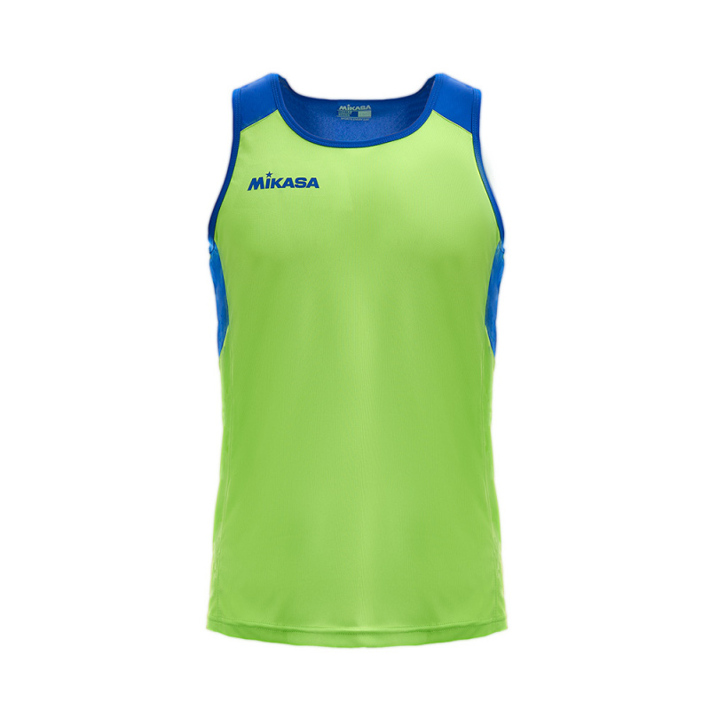 СЦ*Майка для пляж. вол. муж. MIKASA MT5041-038-3XL, р.3XL, 100% полиэстер, салатово-голубой