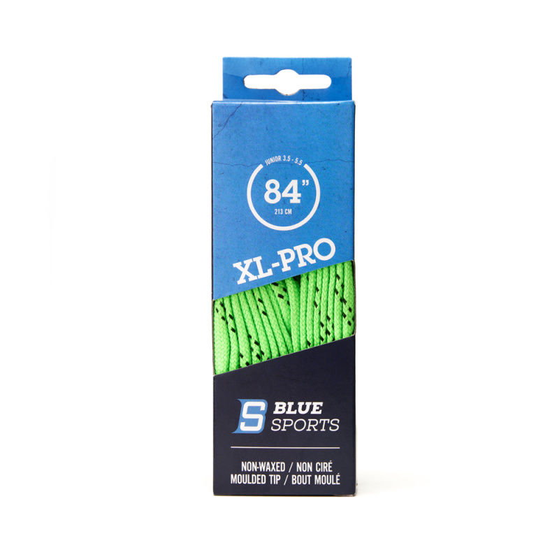 Шнурки для коньков Blue Sports XL-PRO, 902919-L-213, полиэстер, 213 см, лайм