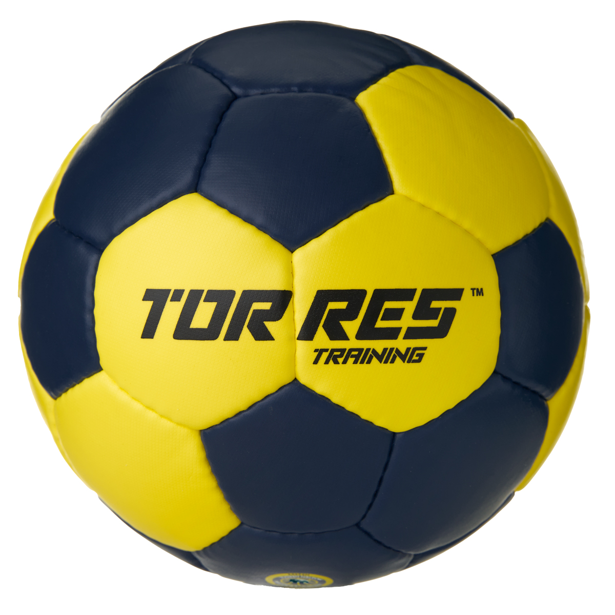 Мяч ганд. TORRES Training, H32452, р.2, ПУ, 4 подкл. слоя, руч. сшивка, мультиколор
