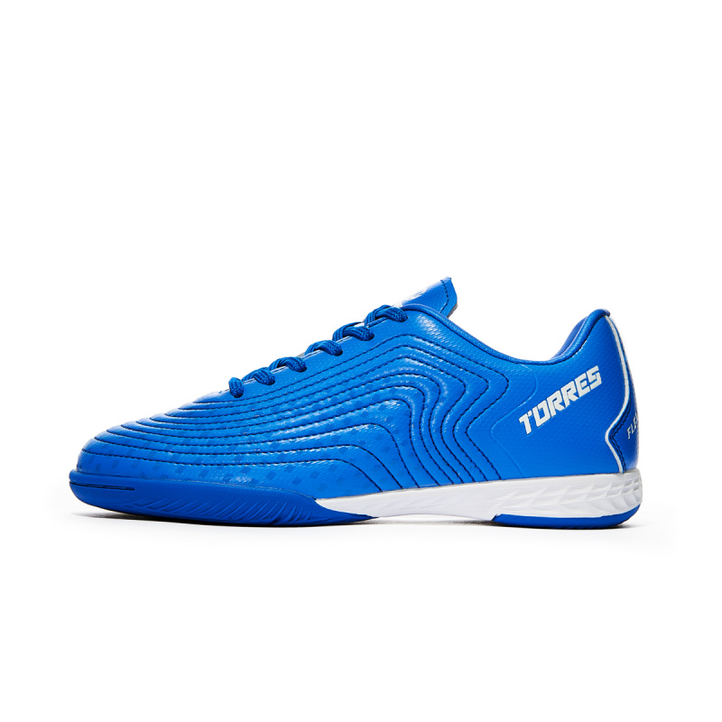 Бутсы зальные TORRES FLEX KID детские, TS134233-327-29, р.29, резина,ПУ,текстиль,синий