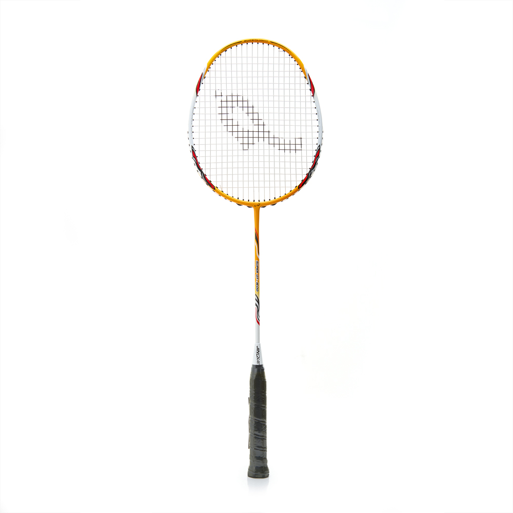Ракетка для бадм. DOUBLE FISH JINQUE QT-1600, для продвинутых,карбон со струнами,литая,оранжевый
