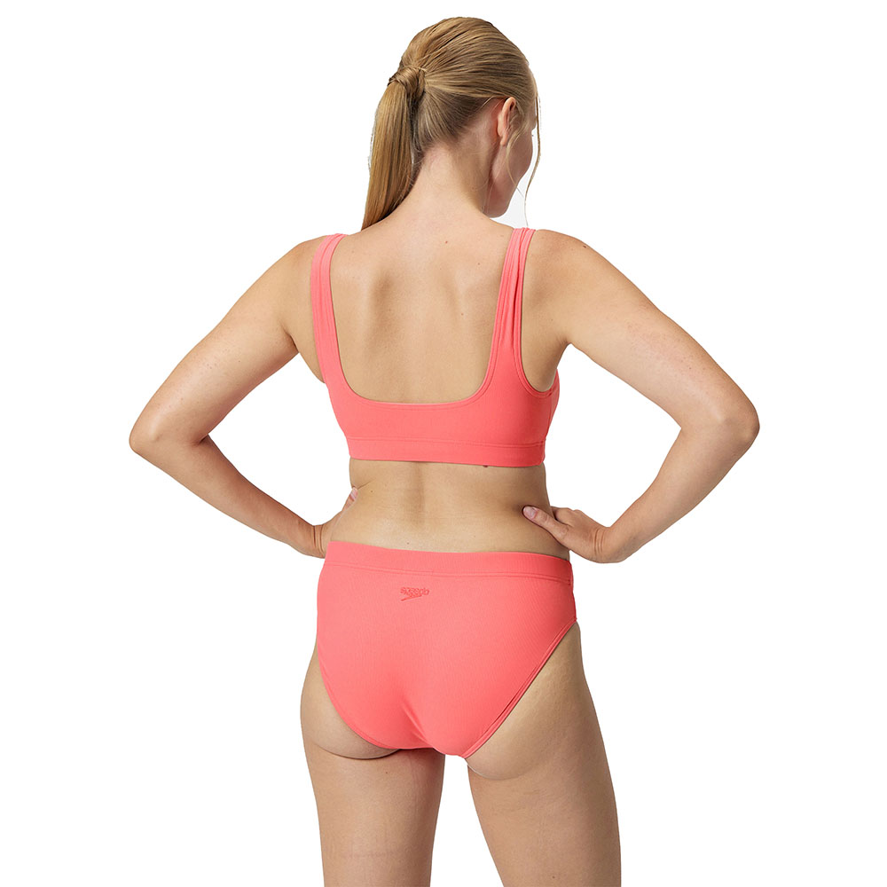 Купальник SPEEDO Textured Deep U-Back Bikinis, 8-00387517926, р.30 (рос.42), коралловый