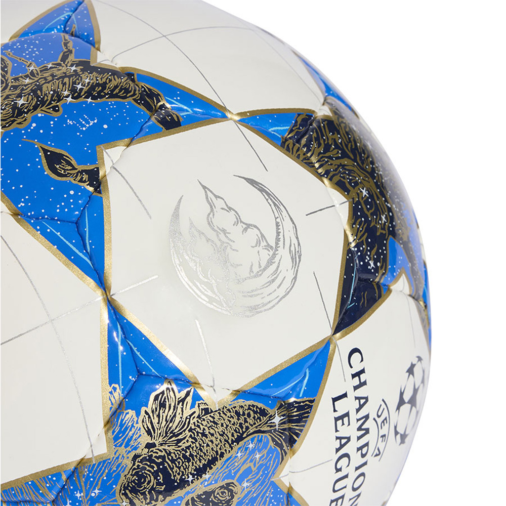 Мяч футзал. ADIDAS UCL Pro Sala JP1546, р.4, FIFA Quality Pro, 32п, ПУ, руч.сш, бело-синий
