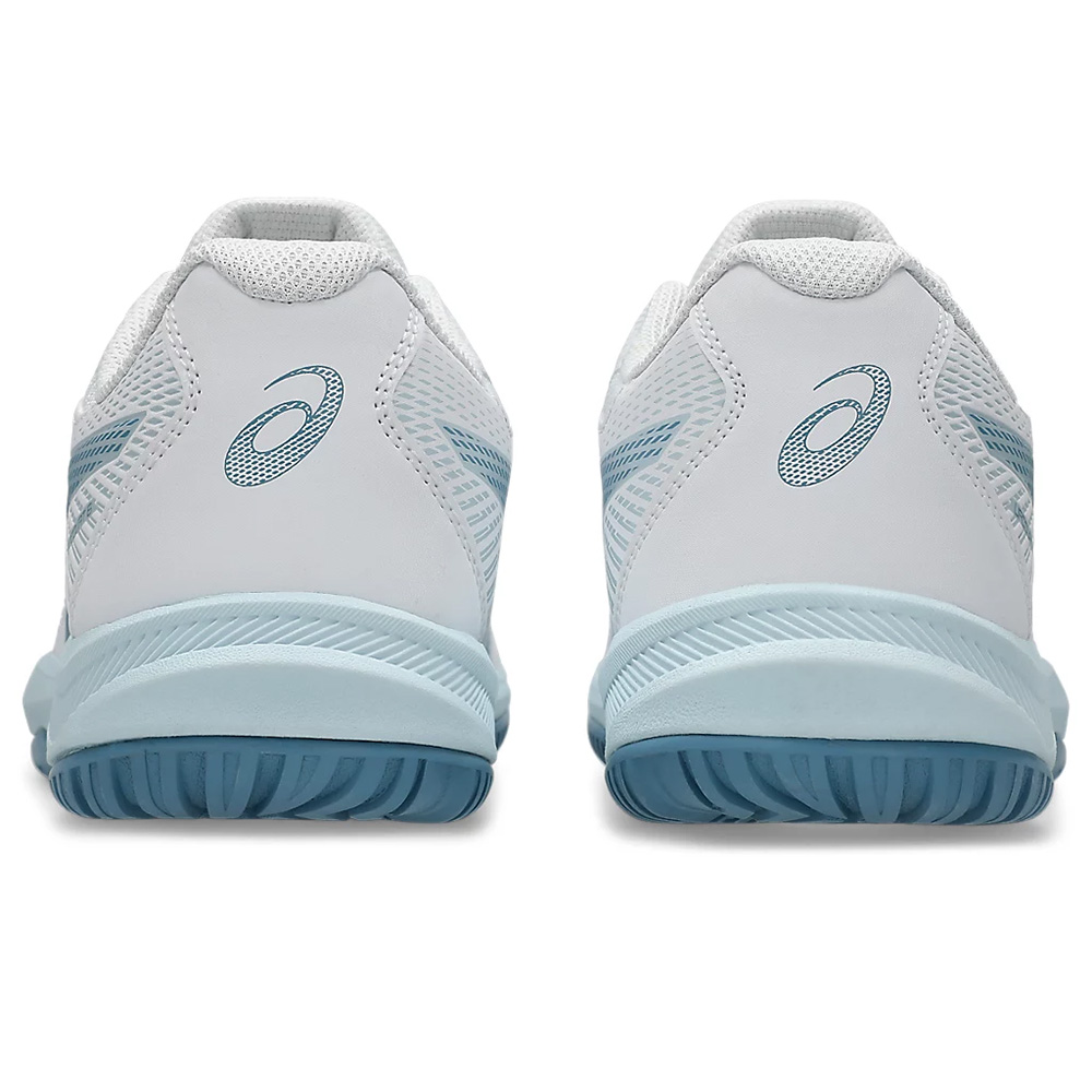 Кроссовки ASICS Upcourt 6 1071A104 105,р.12,5(рос.45,5),иск.кожа, текстиль, бело-бирюз