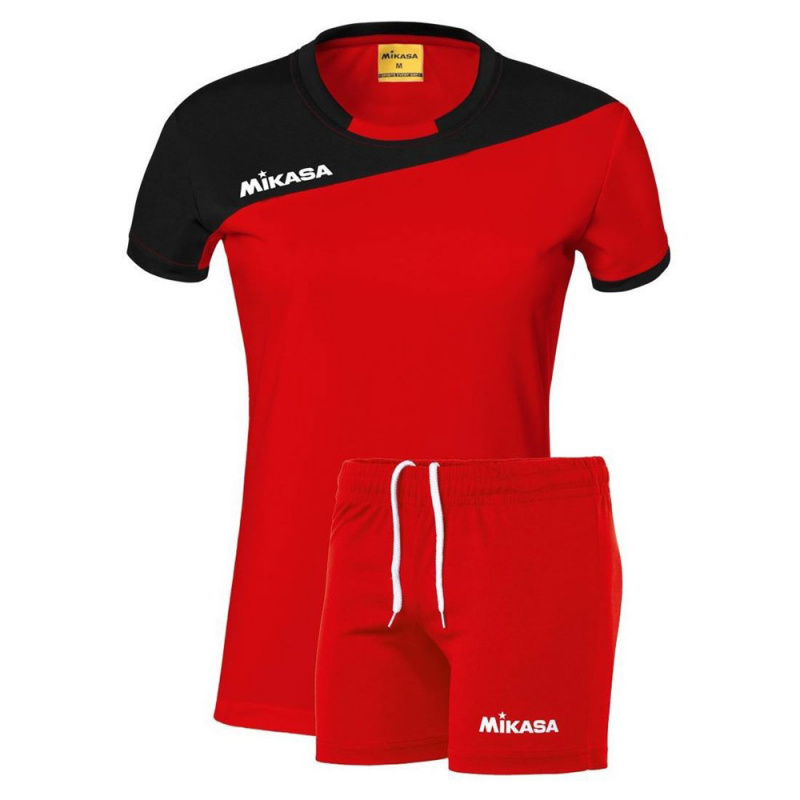 Форма волейб. жен. MIKASA MT375-03-XL, р. XL, 90% полиэстер 10% эластан, красный