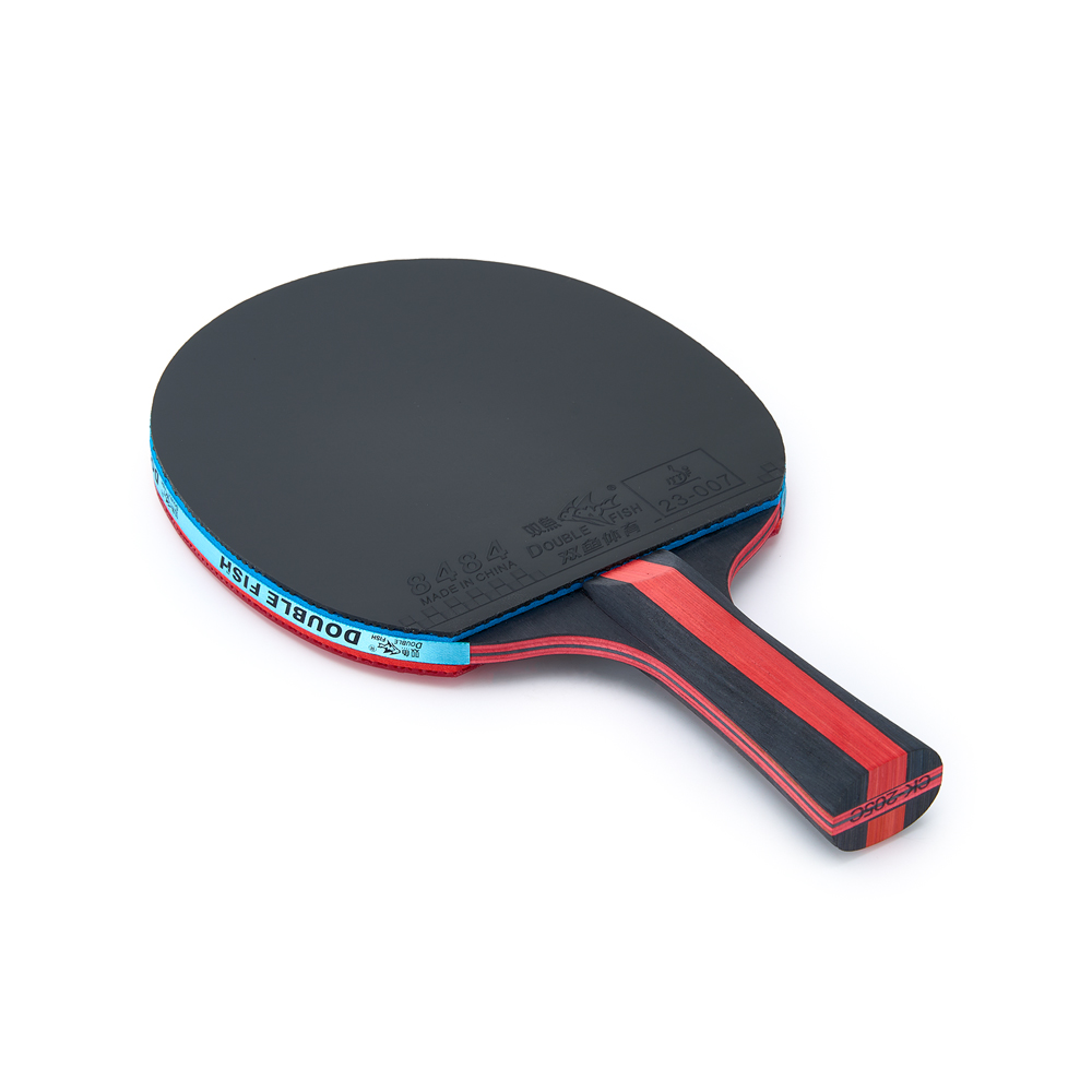 Ракетка для н/т DOUBLE FISH, CK-205, для любителей, ITTF,наклад. 2.0 мм, конич. ручка + сумка-чехол