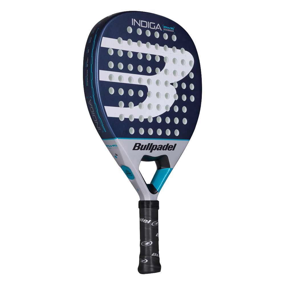 Ракетка для падела BULLPADEL Indiga Power 26, 494416, для начинающих, стекловолокно, темносине-серый