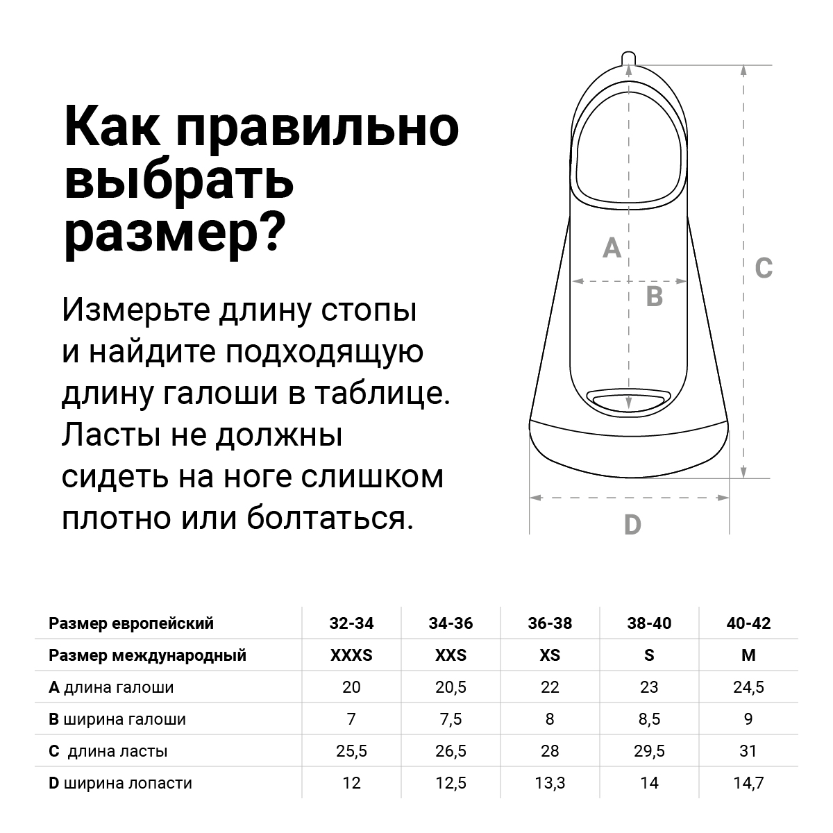 Ласты для бассейна TORRES F02, SWF022401GR, р. EU 34-36 (XXS), салатово-серый