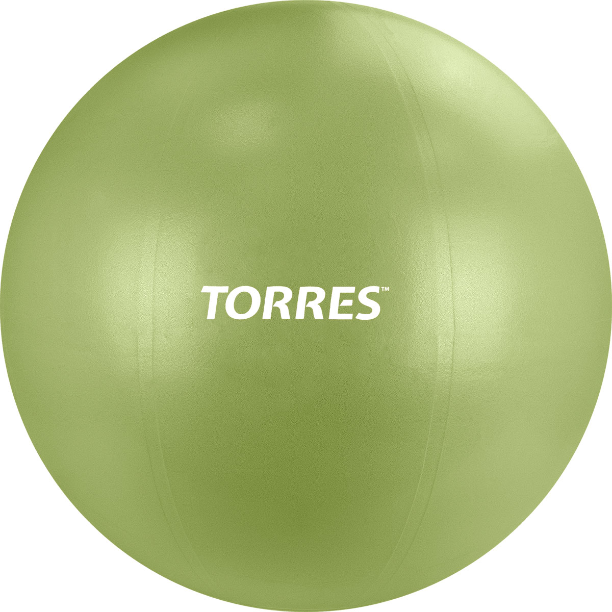 СЦ*Мяч гимн. TORRES, AL122165MT, диам. 65 см, эласт. ПВХ,с защ. от взрыва, с насосом, оливковый