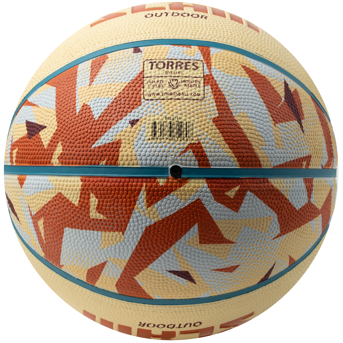 Мяч баск. TORRES Slam, B023145, р.5, резина, нейлон. корд, бут. кам, бежево-коричневый