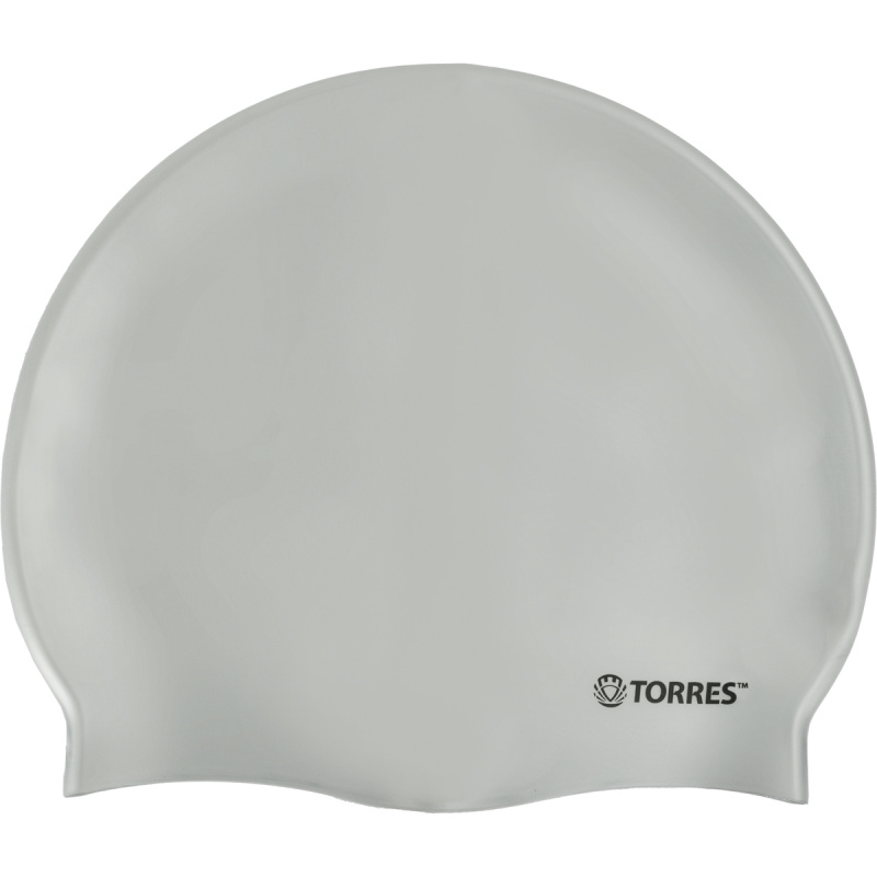 Шапочка для плав. TORRES No Wrinkle, SW-12203SV, серебристый, силикон
