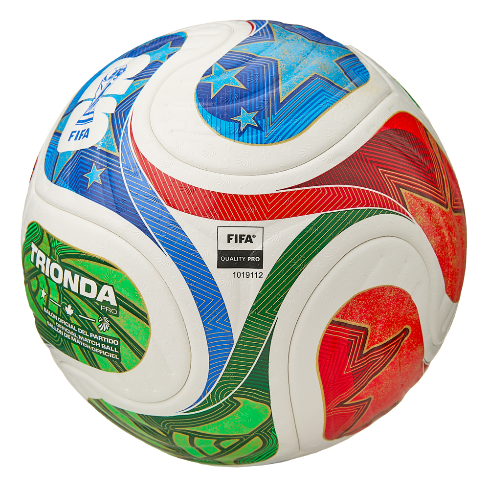 Мяч футб. ADIDAS WC26 Trionda PRO, JD8021, р.5, FIFA Quality Pro, 4 пан, ПУ, термосш, мультиколор