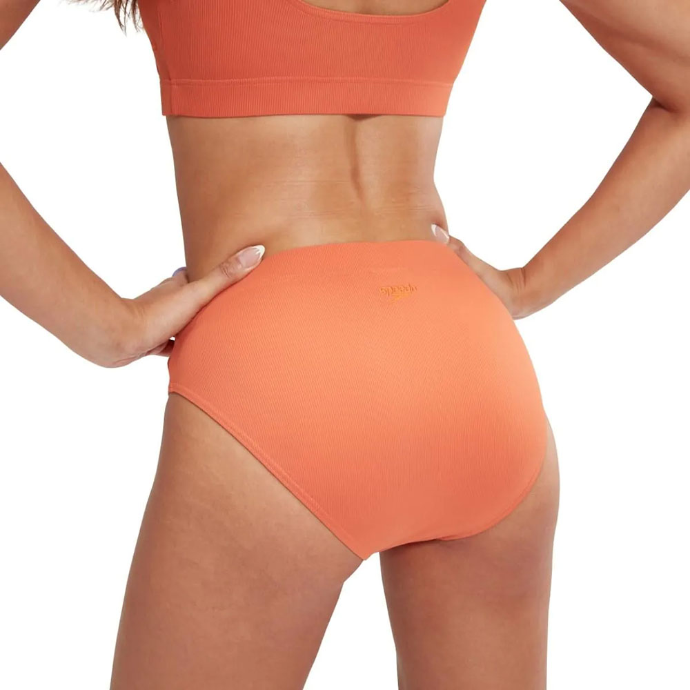 Купальник SPEEDO Textured Deep U-Back Bikinis, 8-00387516588, р.36 (рос.48), оранжевый