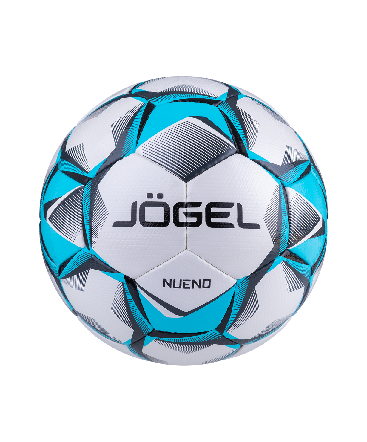 Мяч футбольный JOGEL Nueno №4, белый/голубой/черный