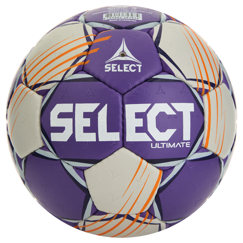 Мяч ганд. SELECT Ultimate Official EHF V24, 1612858999, Senior(р.3), EHF Appr, ПУ, руч.сш, фиол-сер