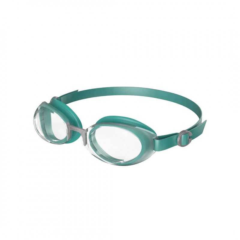 Очки для плав. SPEEDO Jet 2.0, 8-00466717950, ПРОЗРАЧНЫЕ линзы, бирюзовая оправа