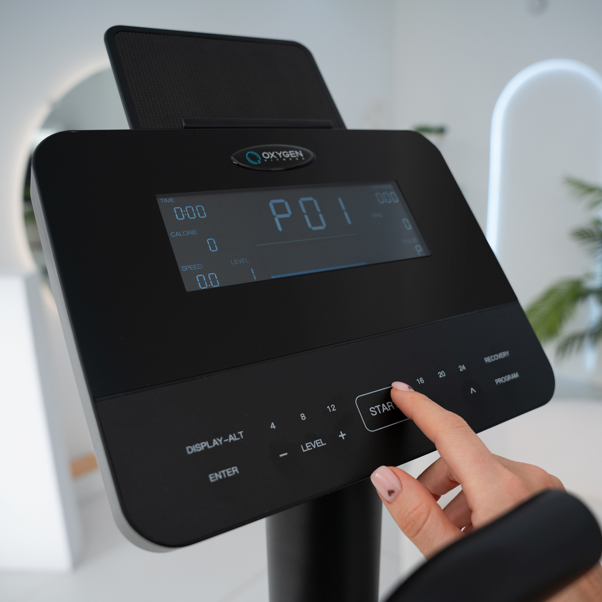 Эллиптический тренажер домашний OXYGEN FITNESS PHANTOM M LCD