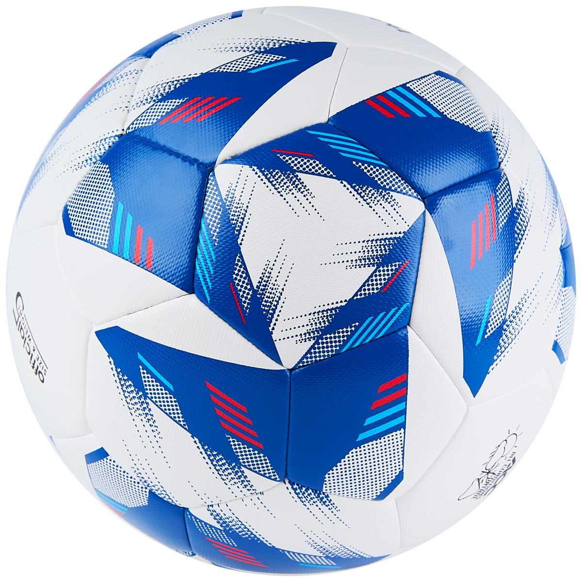 Мяч футб. VISION Mission, FV324075,р.5, FIFA Basic,PU, 32 пан, гибрид. сшив.,бел-синий