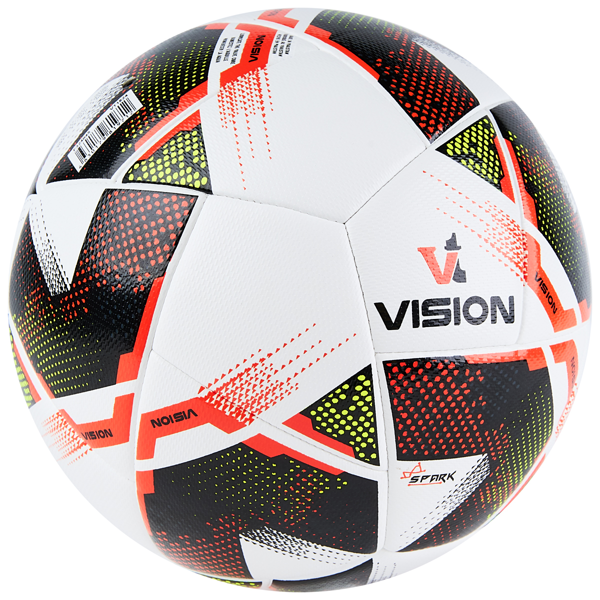 Мяч футб. VISION Spark, F324045, р.5, FIFA Basiс, 24 пан,ПУ,2 подкл.слой,гибрид.сшив,бело-мультикол