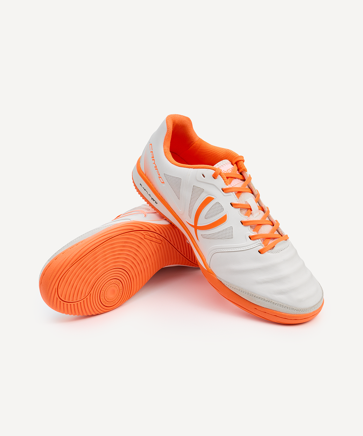 БЕЗ УПАКОВКИ Бутсы зальные JOGEL CAMPO White/orange