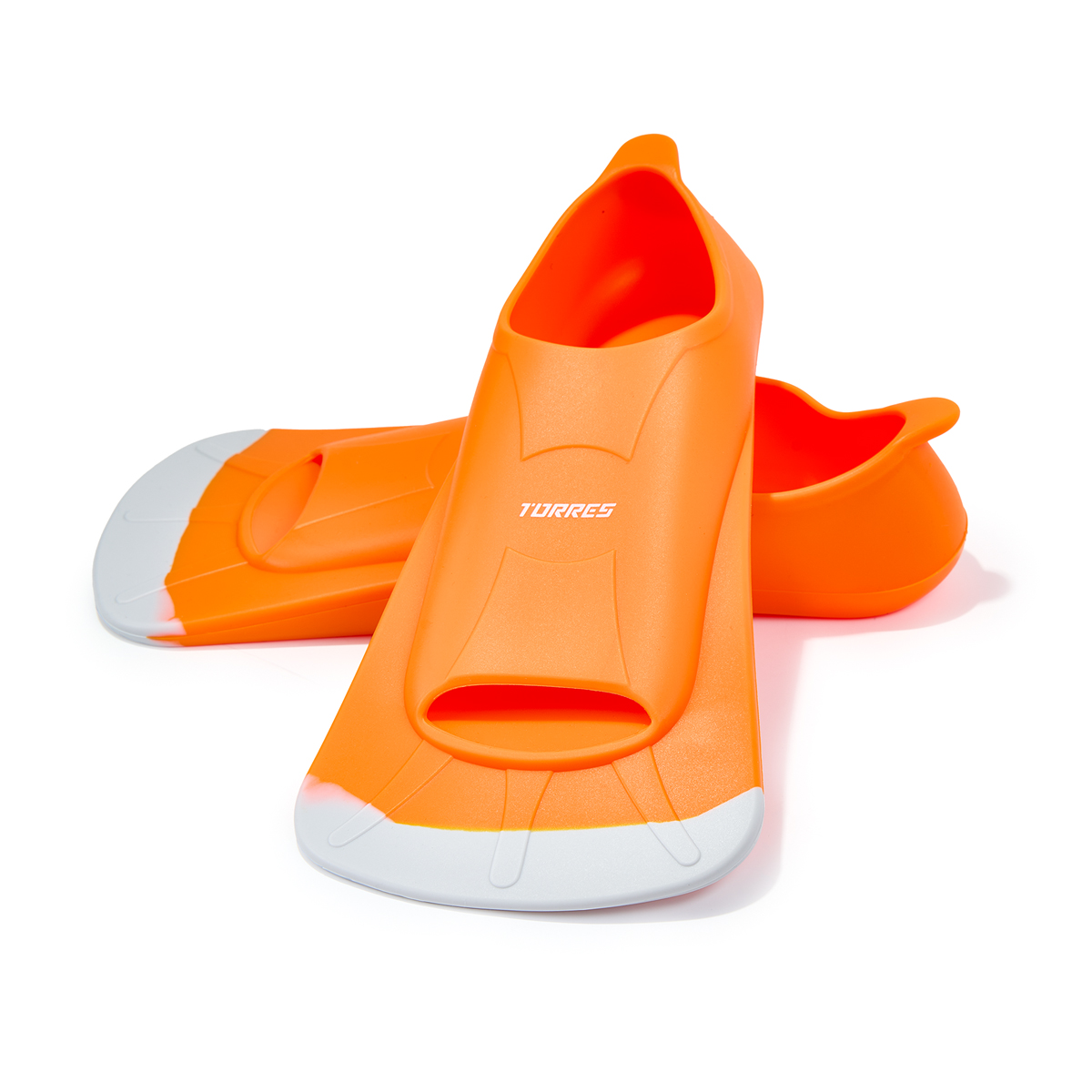 Ласты для бассейна TORRES F02, SWF022401OR, р. EU 34-36 (XXS), оранжево-серый