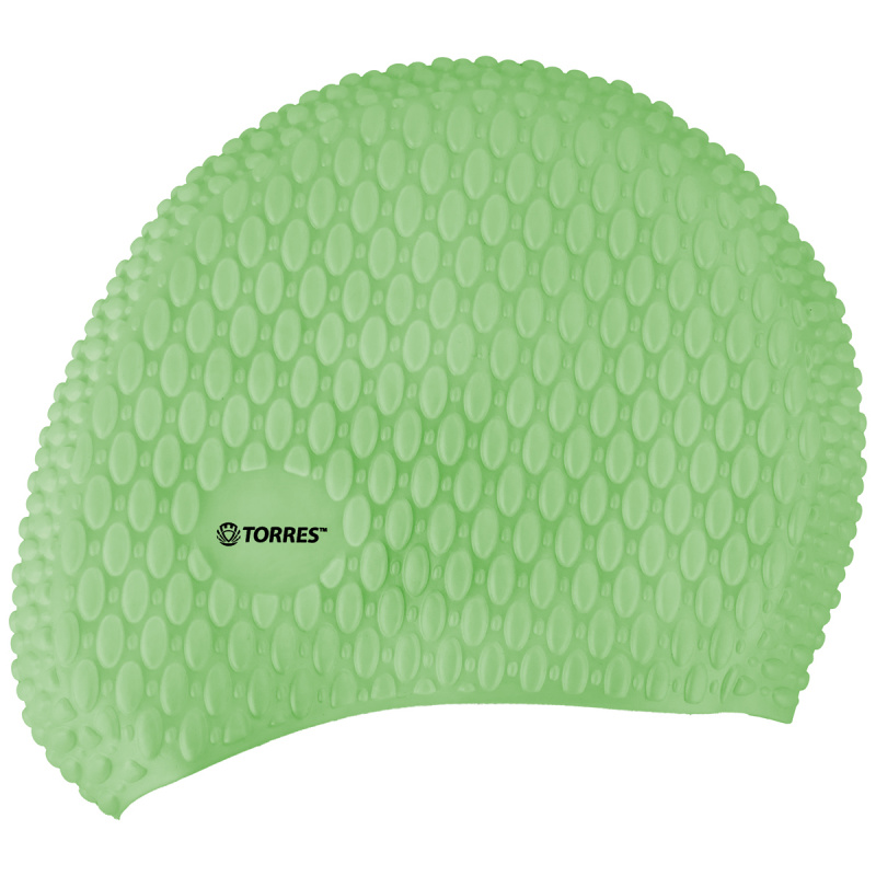 СЦ*Шапочка для плав. TORRES Bobbles, SW-12204GR, зеленый, силикон