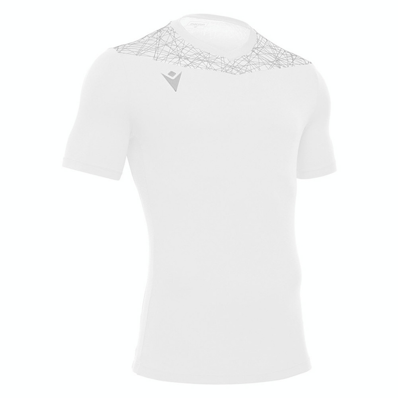 Футболка спортивная унисекс MACRON Nash, 50760123-WT-2XL, р.2XL, 100% полиэстер, белый