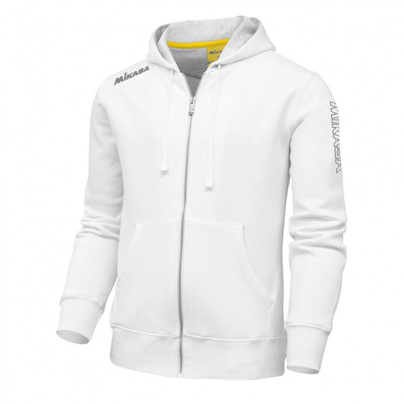 Куртка от костюма с капюшоном муж. MIKASA MT526-022-2XL, р.2XL, 70% хлопок 30% полиэстер, белый