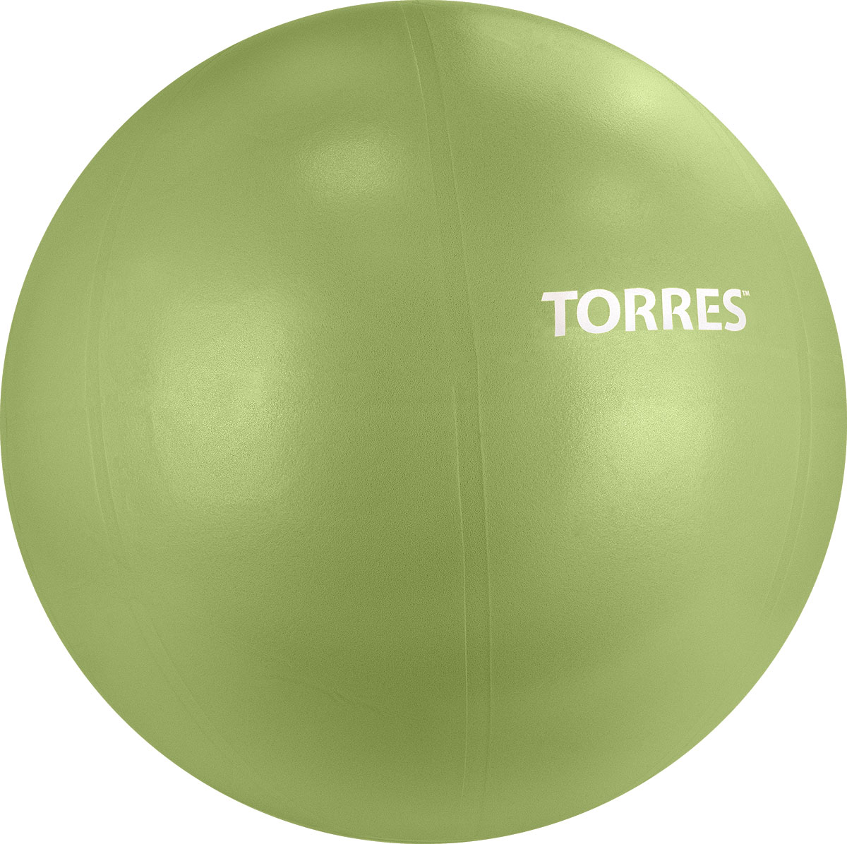 СЦ*Мяч гимн. TORRES, AL122165MT, диам. 65 см, эласт. ПВХ,с защ. от взрыва, с насосом, оливковый