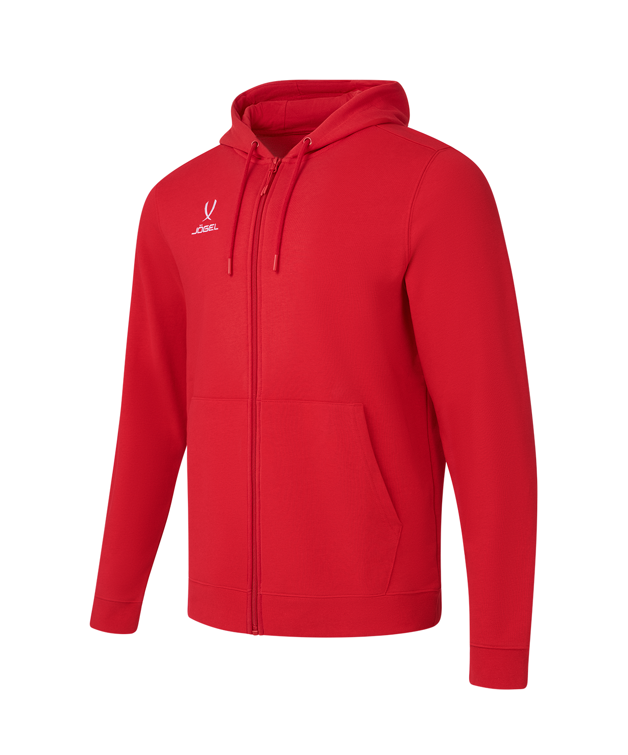 Худи на молнии JOGEL ESSENTIAL Cotton FZ Hoodie, красный