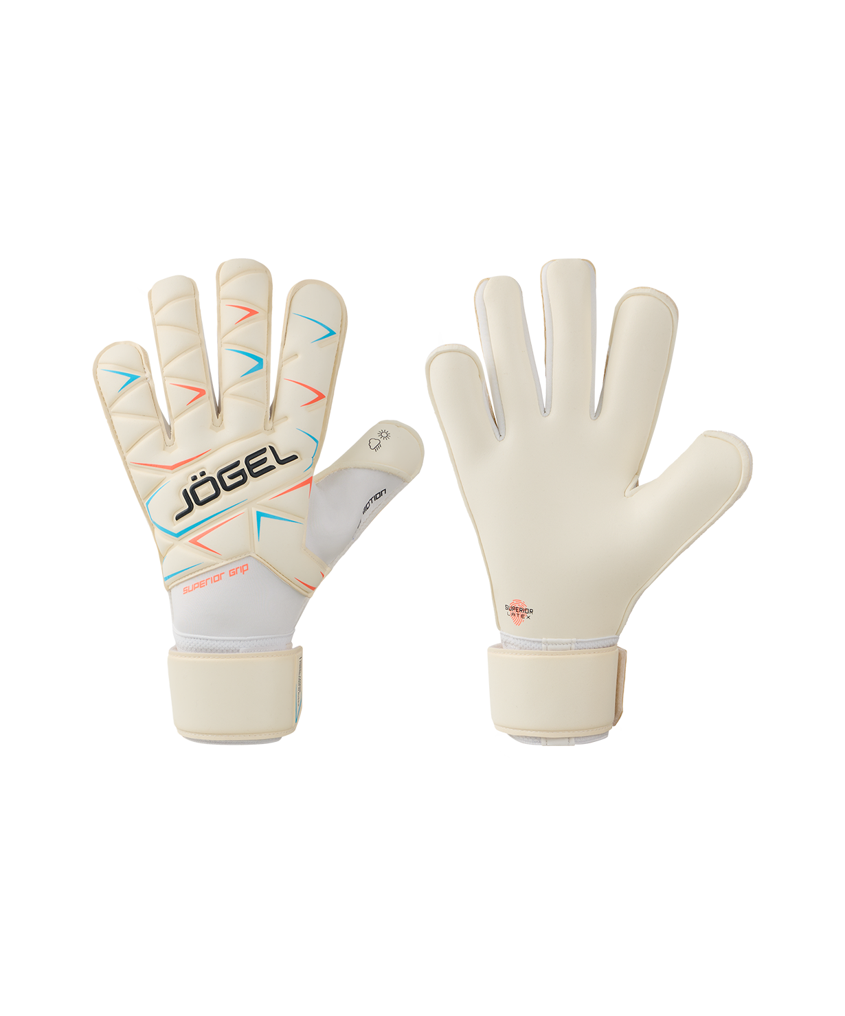 Перчатки вратарские JOGEL Legend SL4 Roll Negative, белый