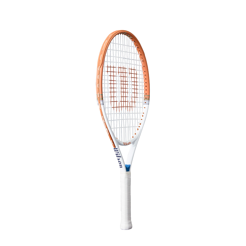 Ракетка б/т Wilson Roland Garros Elite 21, WR193610H, для дет.5-6лет,алюм.,со струн, оранжево-белый