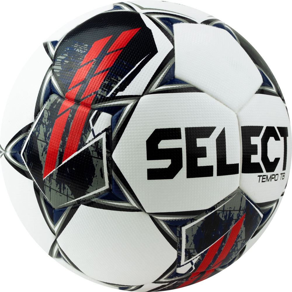 Мяч футб. SELECT Tempo TB V23, 0574060001, р.4, FIFA Basic, 32пан, ПУ, термосш, бело-сине-красный