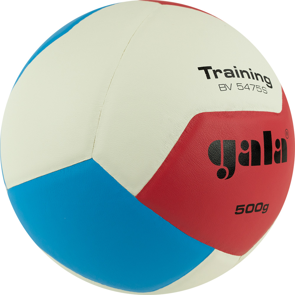 Мяч вол. GALA Training Heavy 12, BV5475S, р.5, вес 500 г,синт.кожа.ПУ,клееный,бут.кам,бел--гол-крас