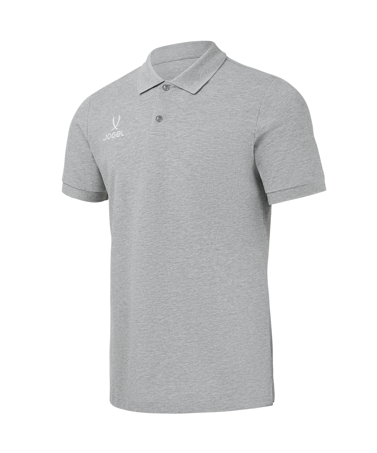 Поло JOGEL ESSENTIAL Cotton Polo, серый меланж
