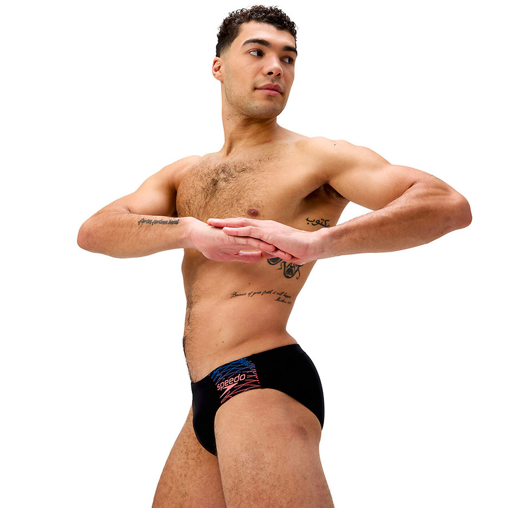 Плавки SPEEDO Medley Logo 7сm Brief, 8-0973918964, р.30 (рос.46), нейлон, эластан, черный