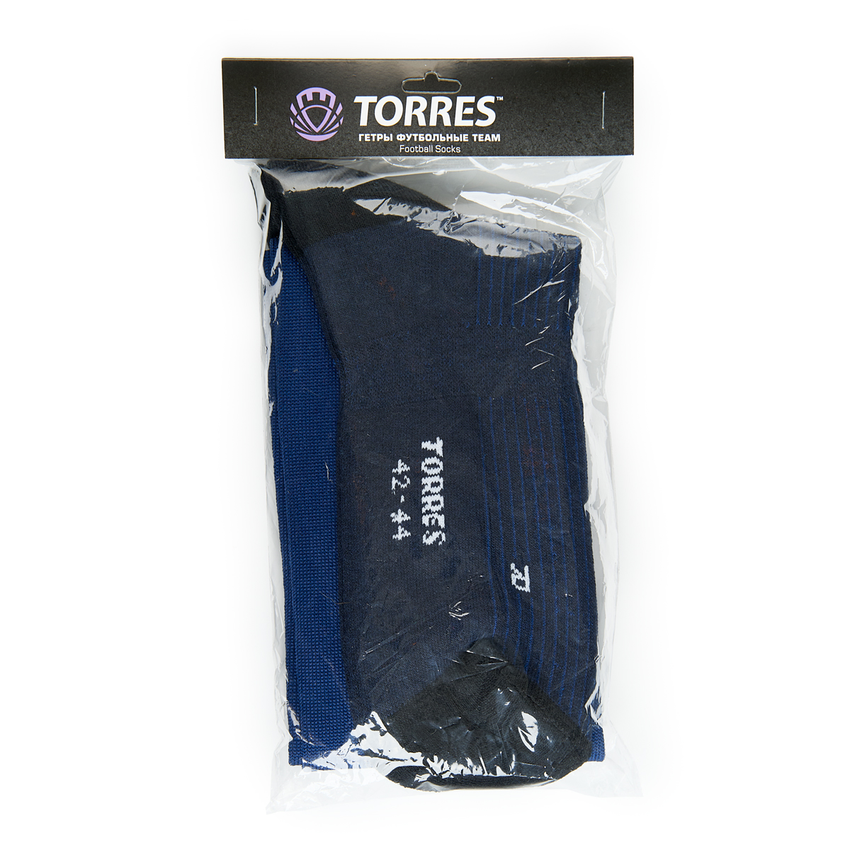 Гетры футб.TORRES Sport Team, FS1108-03-28-30, р.28-30, Т-СИН, хлопок, полиэстер, эластан